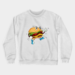 Running Hamburger Crewneck Sweatshirt